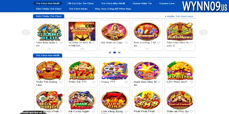 Trò chơi slot game đổi thưởng đa dạng các phiên bản 